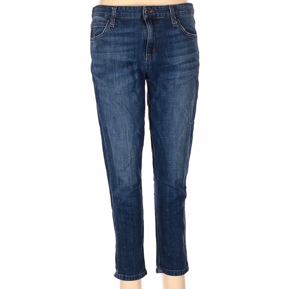 Joe's Jeans Mid Rise Cropped Dark Wash Blue Jeans sz 29 - Picture 1 of 8